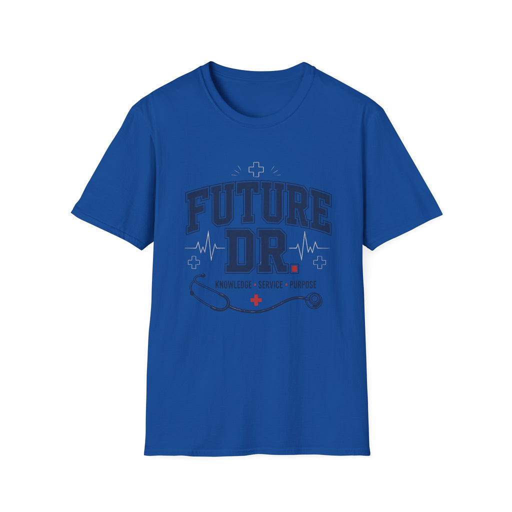 Collegiate T Shirt Design With Future Dr Text And Medical Accents