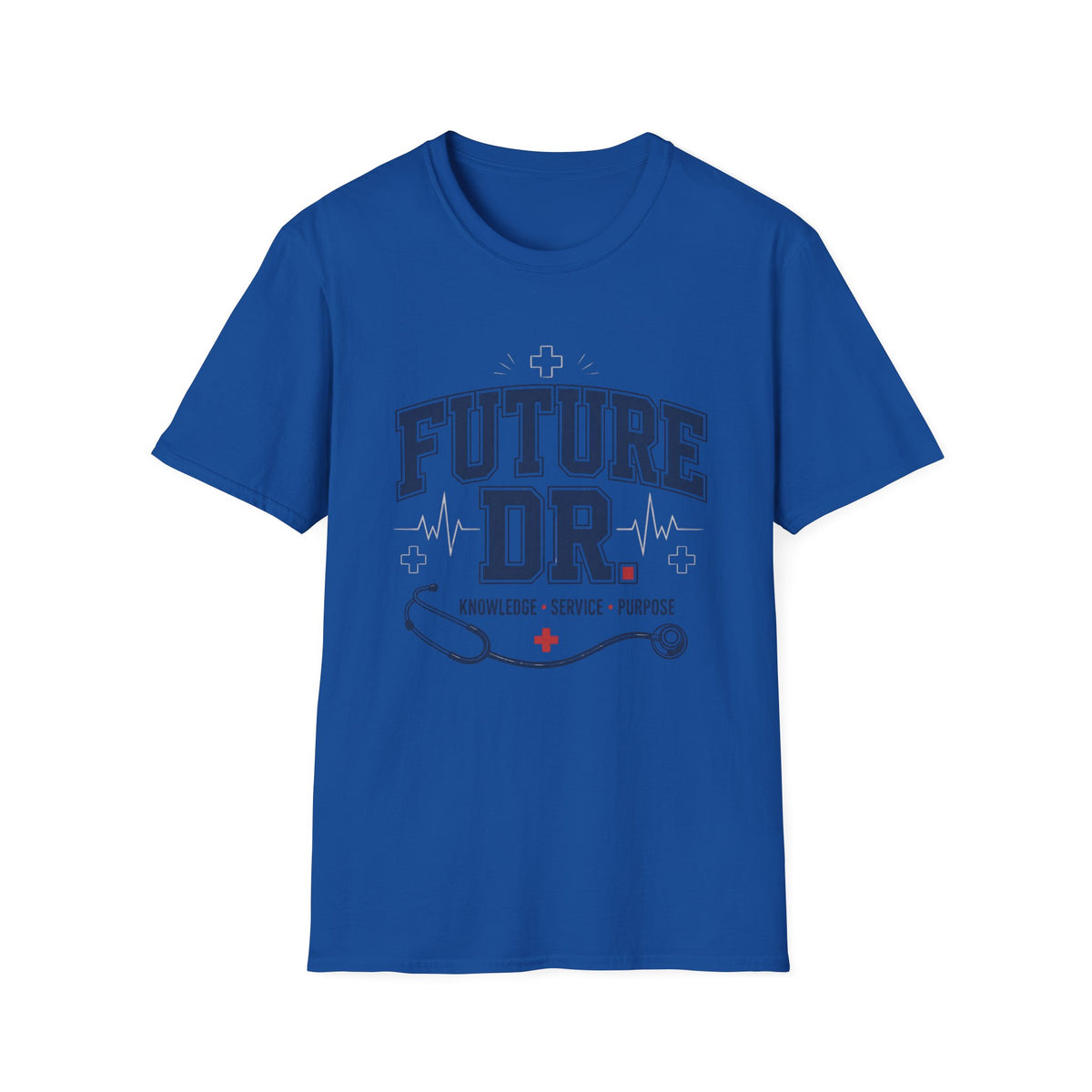 Collegiate T Shirt Design With Future Dr Text And Medical Accents
