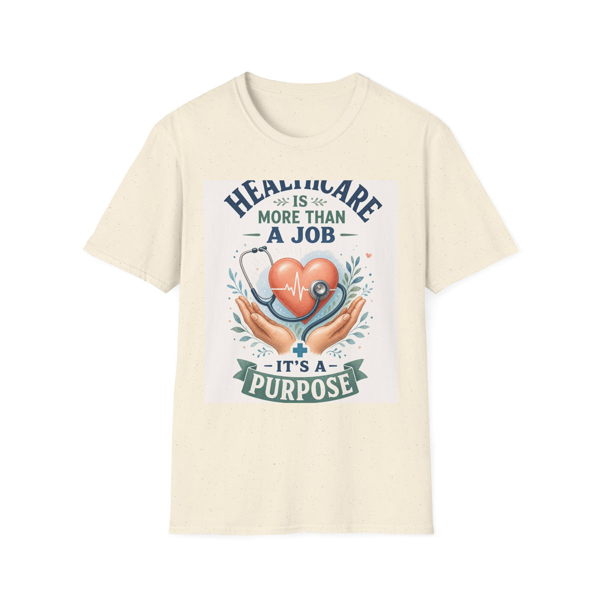 Inspirational T Shirt Design Featuring Compassionate Healthcare Imagery