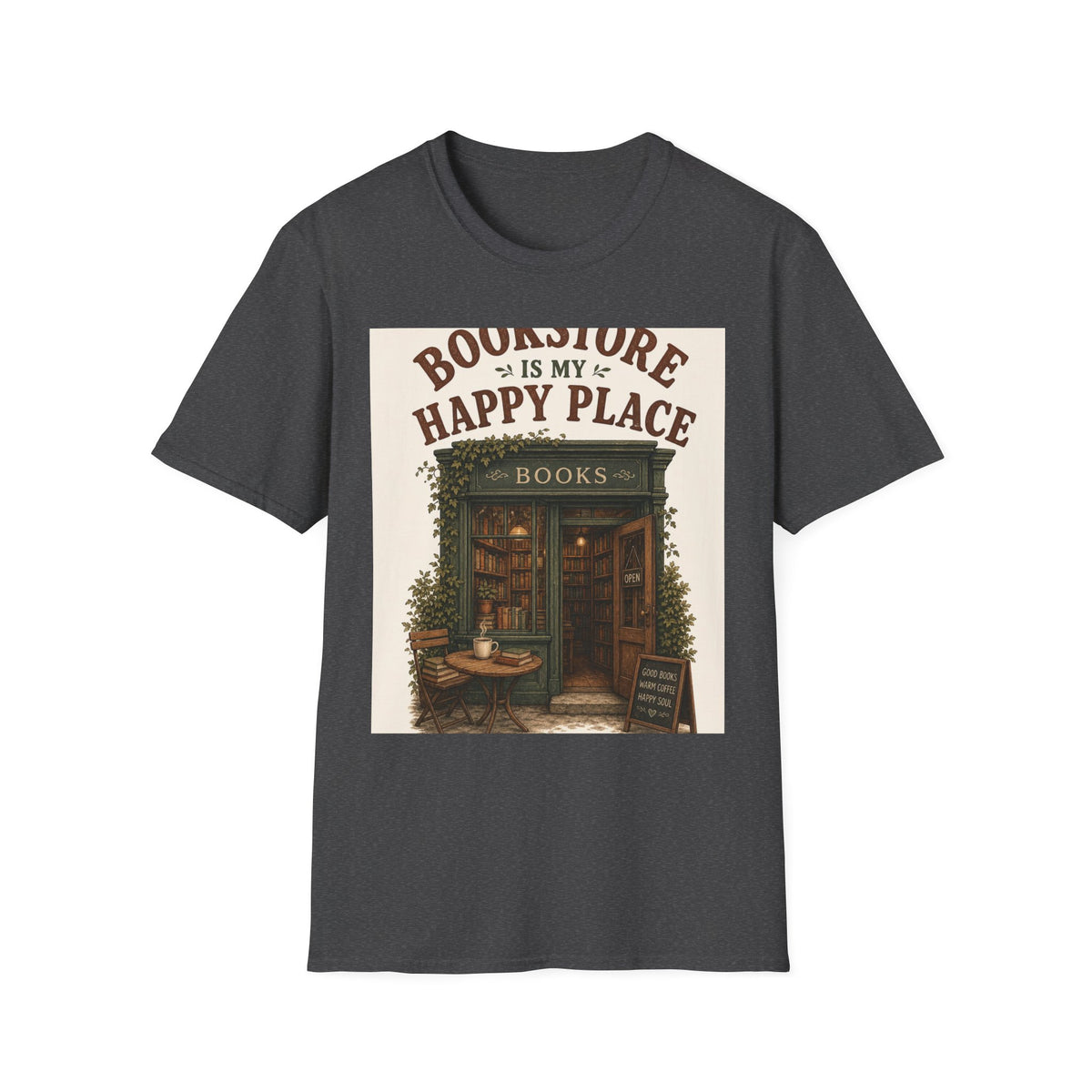 Vintage Bookstore Front With Open Door And Warm Aesthetic