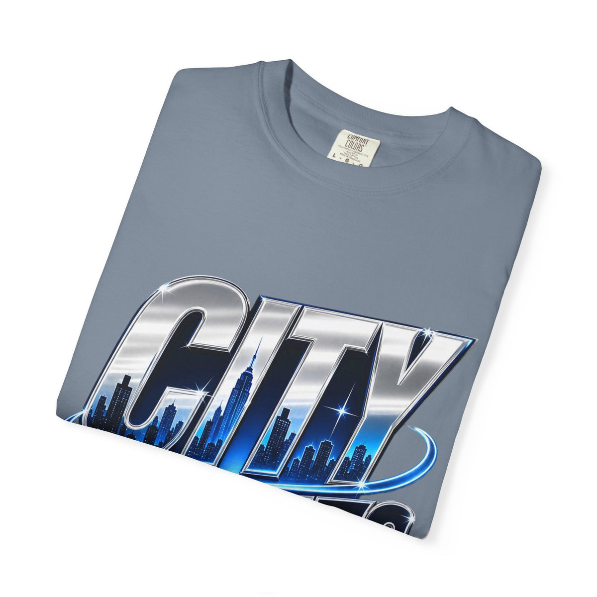 City Lights Skyline Graphic  Softstyle T-Shirt