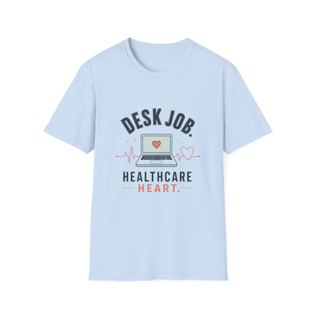Minimalist T Shirt Design Showcasing Healthcare Heartbeat Concept