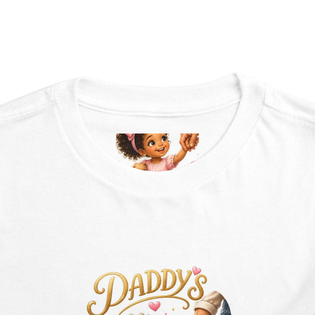 Toddler Tee — "Daddy's Little Bestie" Floral Cute Girl Graphic