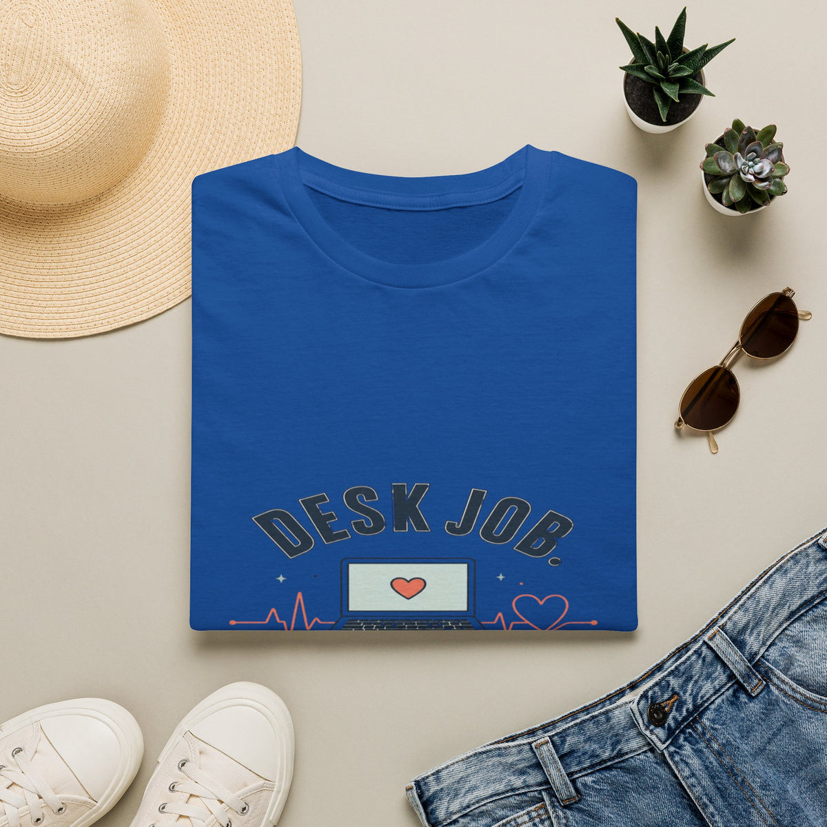 Minimalist T-shirt Design Showcasing Healthcare Heartbeat Concept- Graphic Tees