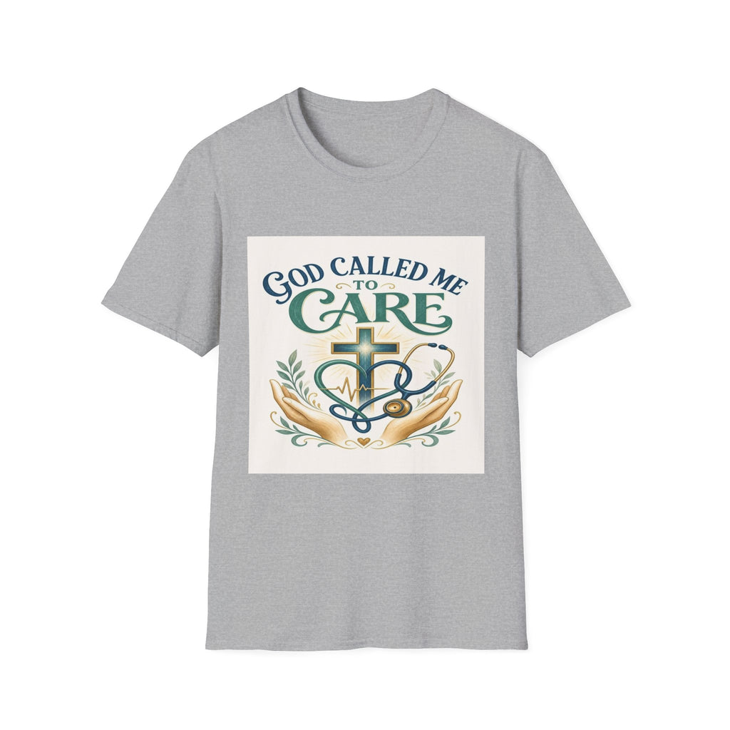 T-Shirt Design Featuring Faith Inspired Care Elements- Graphic Tees