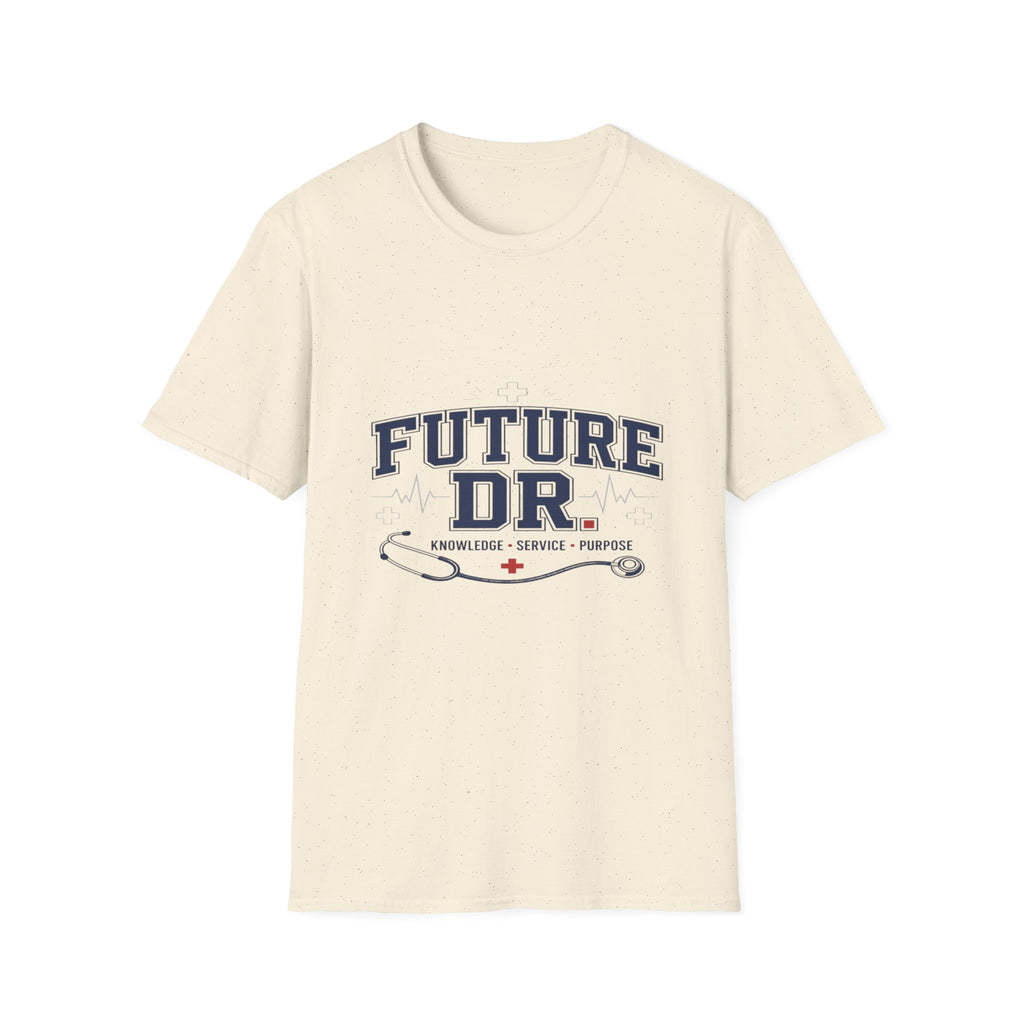 Collegiate T-shirt Design With Future Dr Text And Medical Accents- Graphic Tees