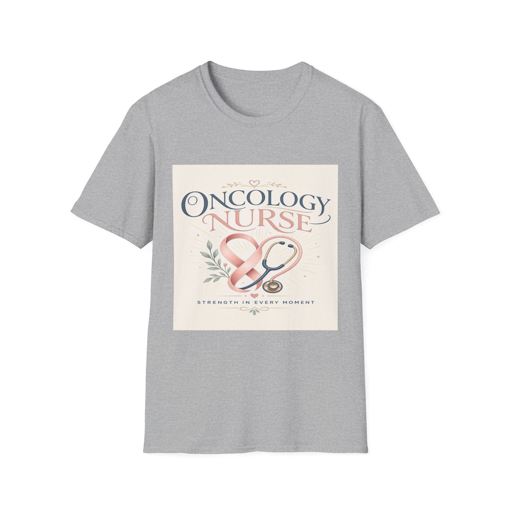 Elegant T-Shirt Design with Oncology Nurse Text and Symbolism- Graphic Tees