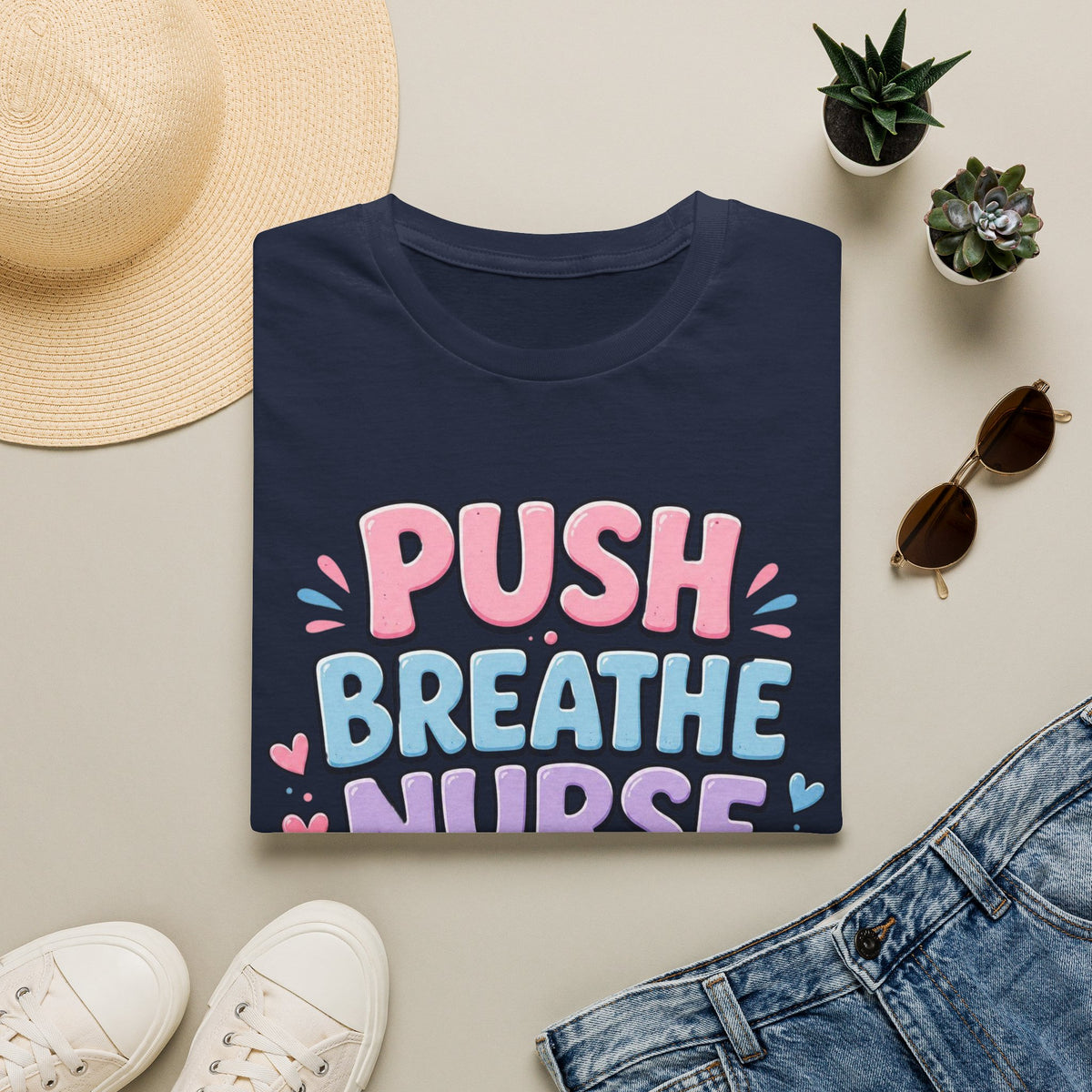 Playful Typography Design With Baby Footprints And Heart