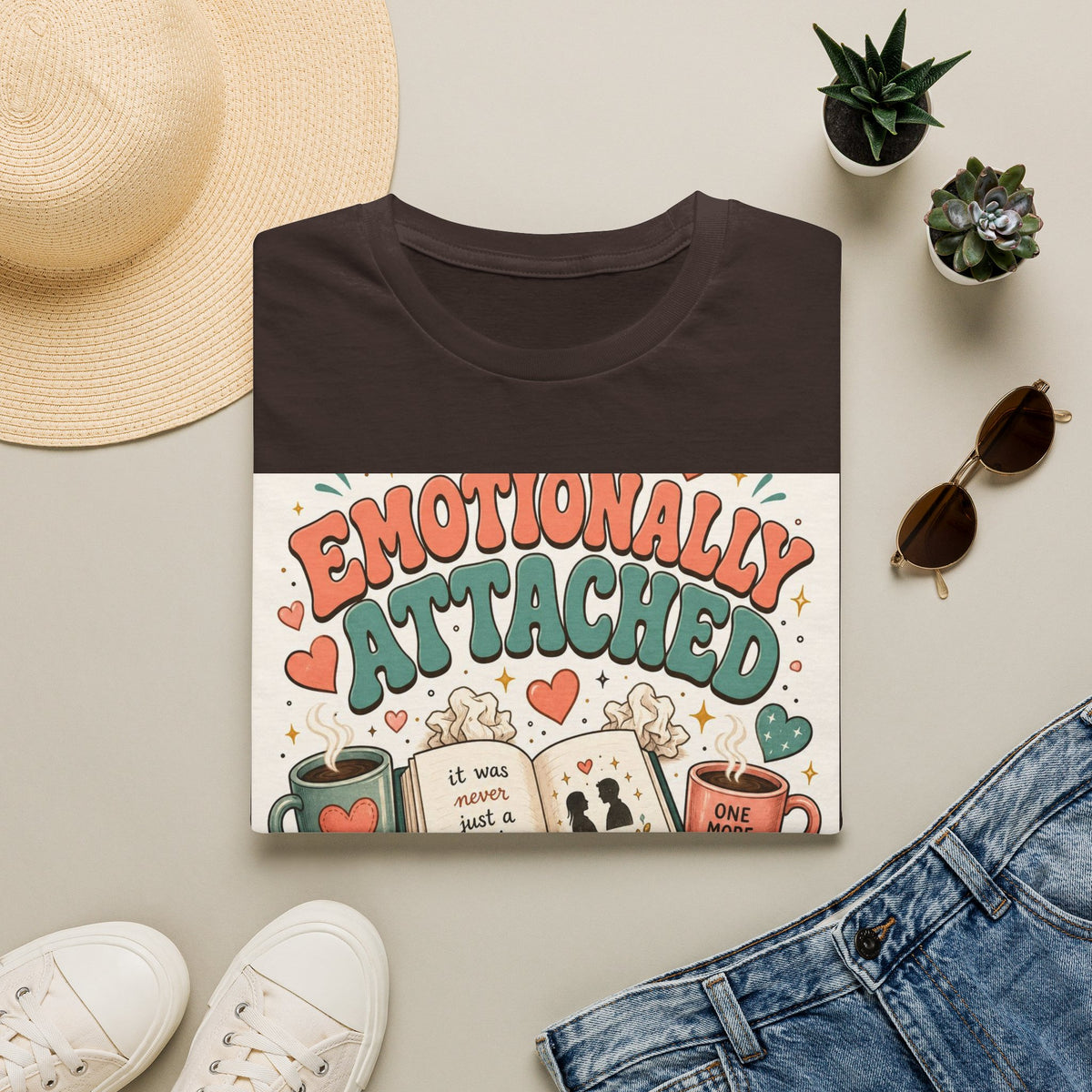 Whimsical T Shirt Design Celebrating Emotional Attachment To Fictional Characters