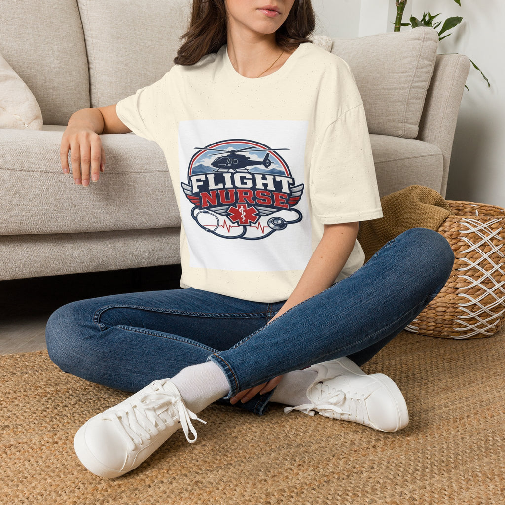 Aviation-Inspired T-Shirt Design Featuring Flight Nurse Graphic- Graphic Tees