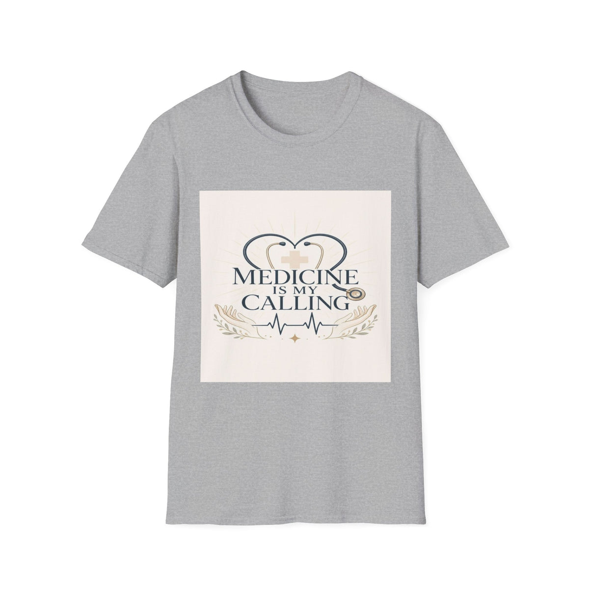 Elegant Design Celebrating Medicine With Heart-Shaped Stethoscope- Graphic Tees