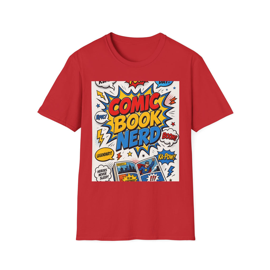 Dynamic Comic Book Nerd Design With Playful Typography