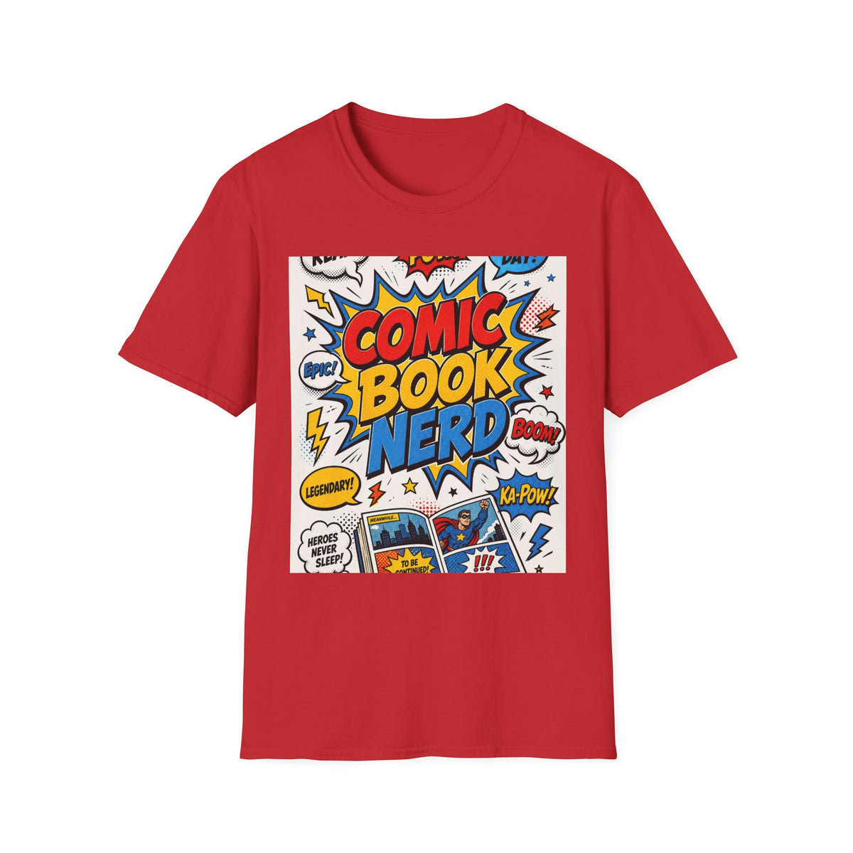 Dynamic Comic Book Nerd Design With Playful Typography