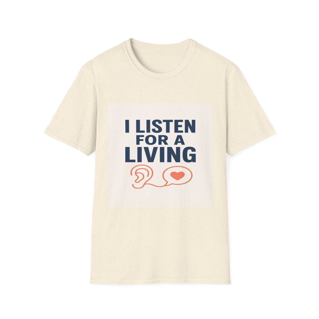 Bold Text And Minimalist Ear Illustration In Modern Design- Graphic Tees