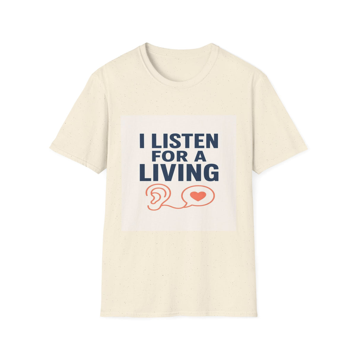 Bold Text And Minimalist Ear Illustration In Modern Design- Graphic Tees