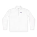 Quarter-Zip Pullover — Minimal Monogram 'T' Embroidered Pullover