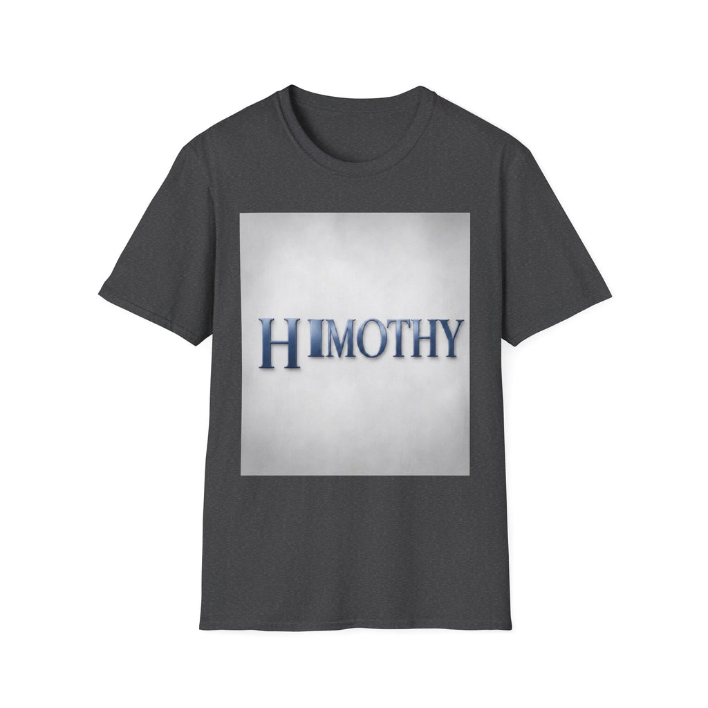 Timothy Name Graphic T-Shirt — 'HIMOTHY' Vintage Lettering Tee