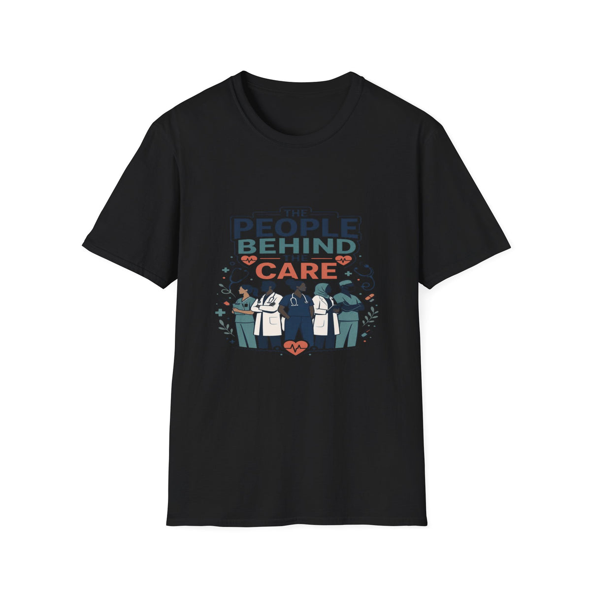 Modern T-Shirt Design Celebrating Healthcare Professionals' Dedication- Graphic Tees