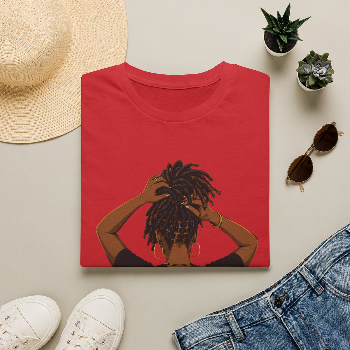 Loc'd In Graphic T-Shirt — 'Lock'd In' Natural Hair Afro Pride Tee
