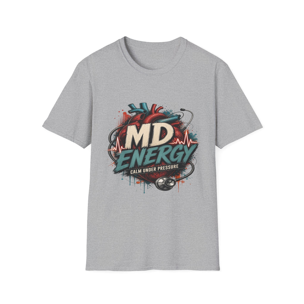 Bold MD Energy Graphic With Anatomical Heart Design- Graphic Tees