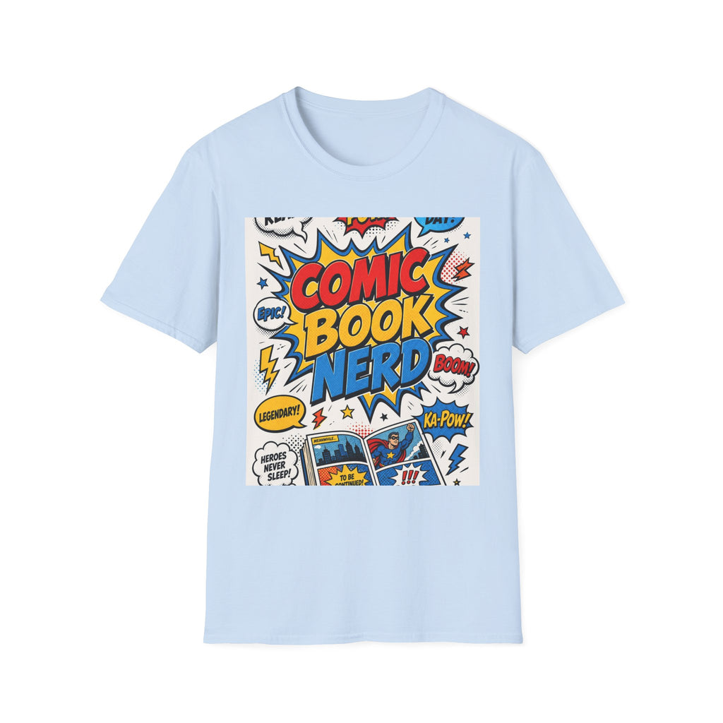 Dynamic Comic Book Nerd Design With Playful Typography