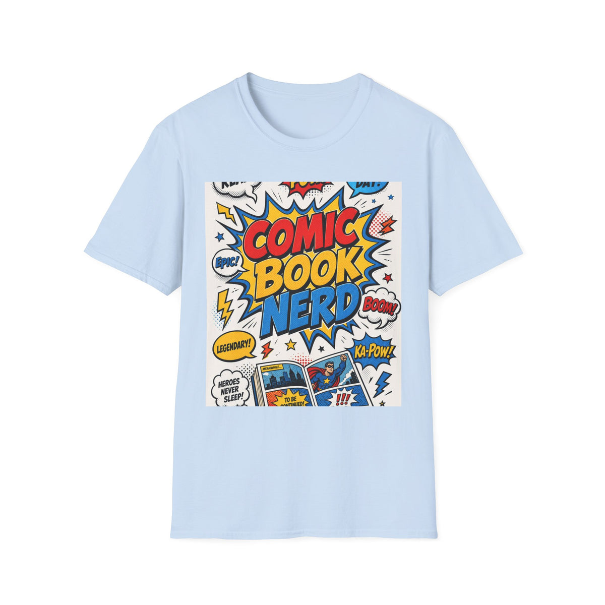 Dynamic Comic Book Nerd Design With Playful Typography