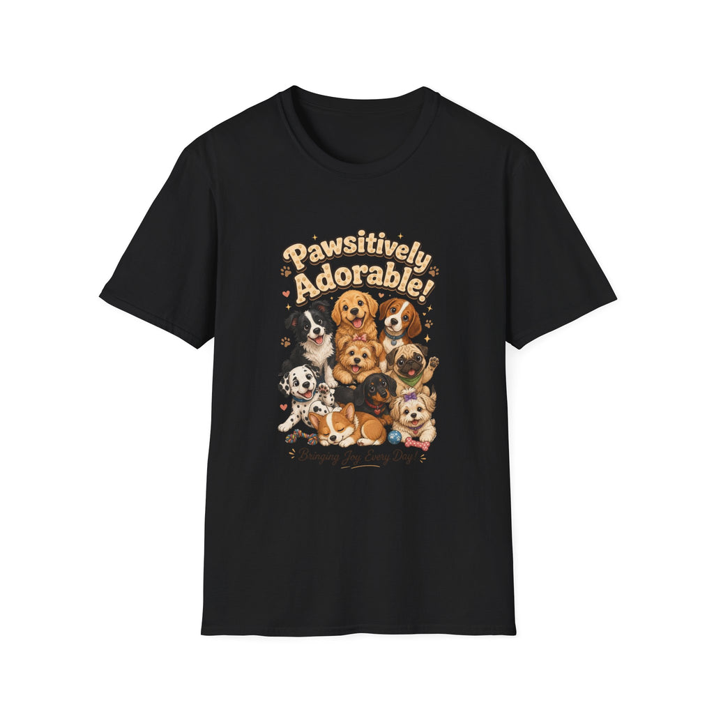 Pawsitively Adorable! Dog Lover T-Shirt — Cute Puppies Graphic Tee