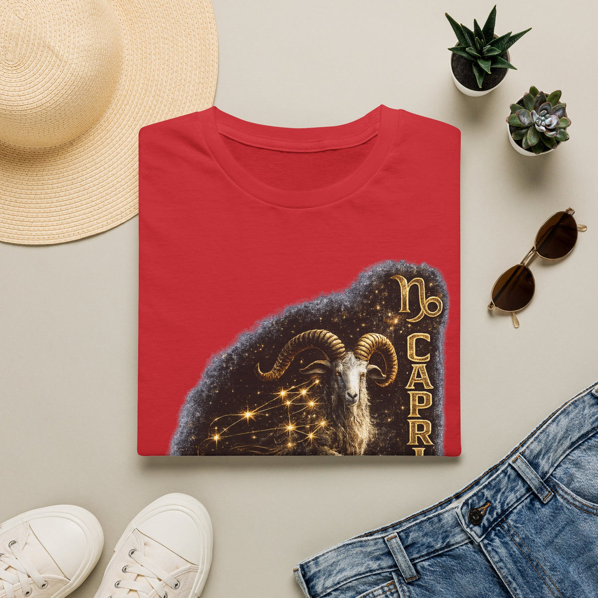 Capricorn Zodiac T-Shirt — Goat Constellation Astrology Tee