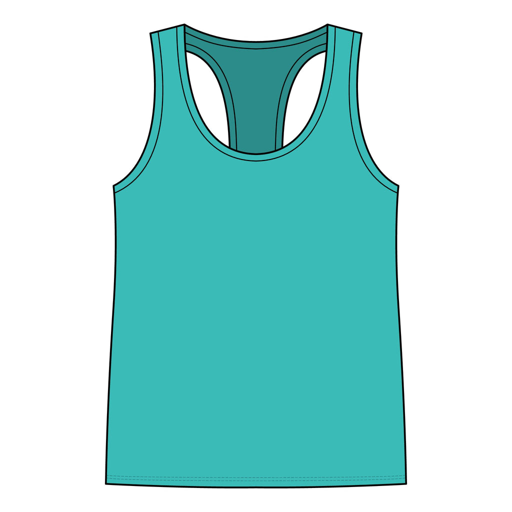 Gym Rat Tank Top — Women's Racerback Fitness Tank with Cute Mouse Weightlifter Design