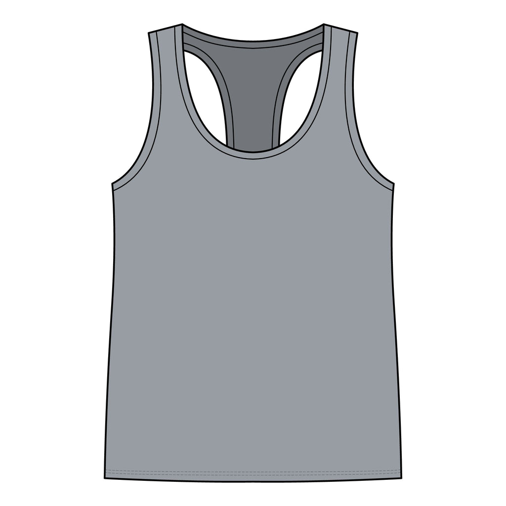 Gym Rat Tank Top — Women's Racerback Fitness Tank with Cute Mouse Weightlifter Design