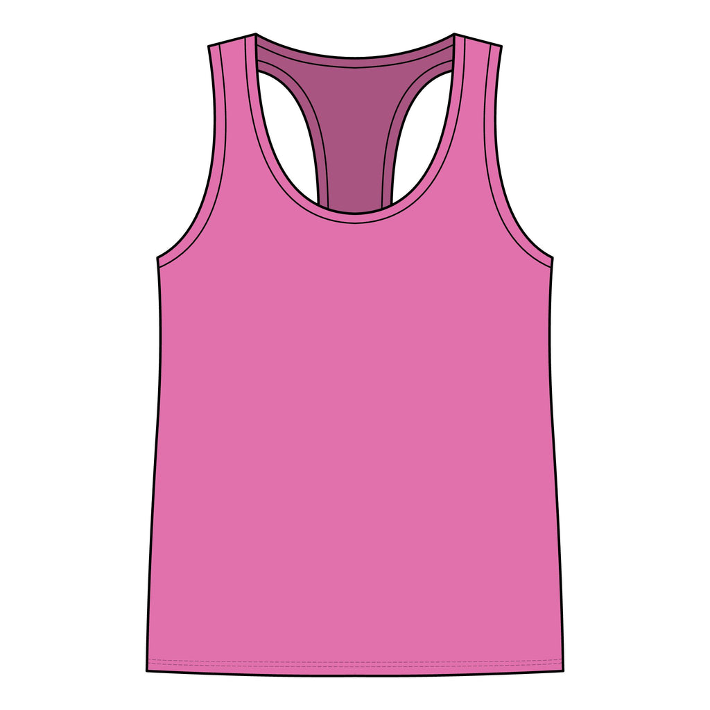 Gym Rat Tank Top — Women's Racerback Fitness Tank with Cute Mouse Weightlifter Design