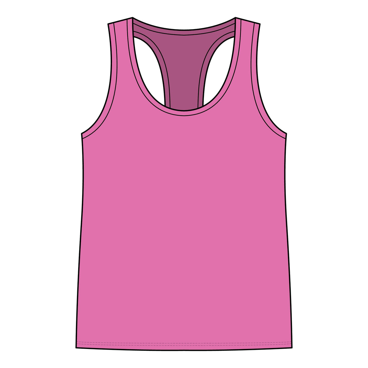 Gym Rat Tank Top — Women's Racerback Fitness Tank with Cute Mouse Weightlifter Design