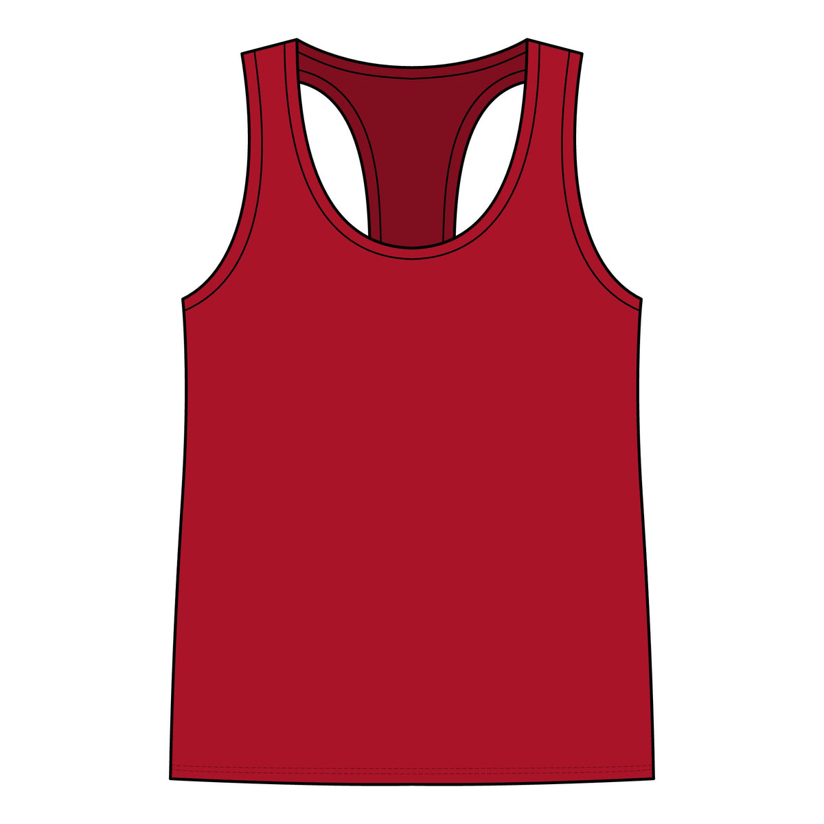Gym Rat Tank Top — Women's Racerback Fitness Tank with Cute Mouse Weightlifter Design