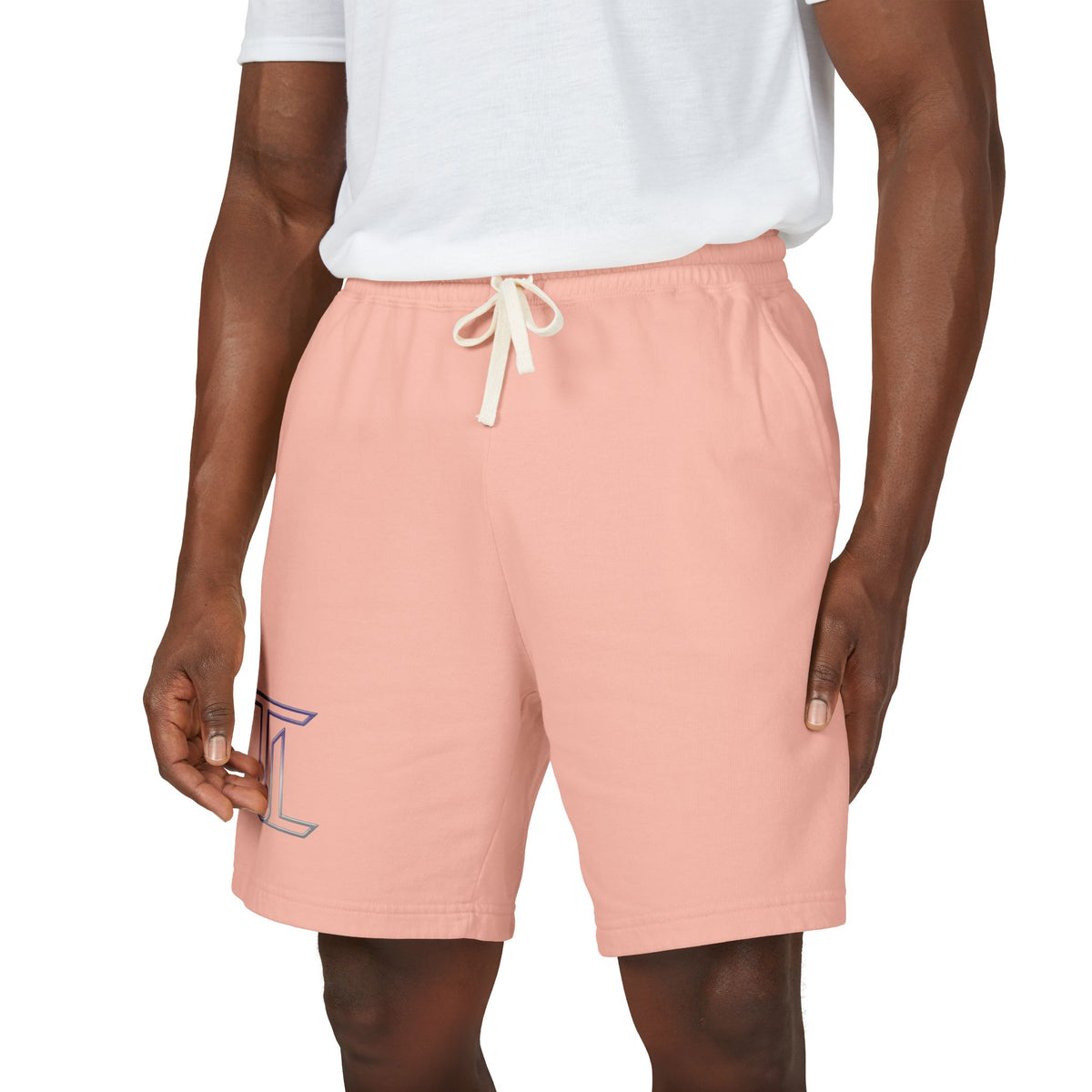 Fleece Sweat Shorts — Minimal Logo Garment-Dyed Lounge Shorts