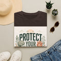 Large Typography Graphic Promoting Peace With Botanical Elements