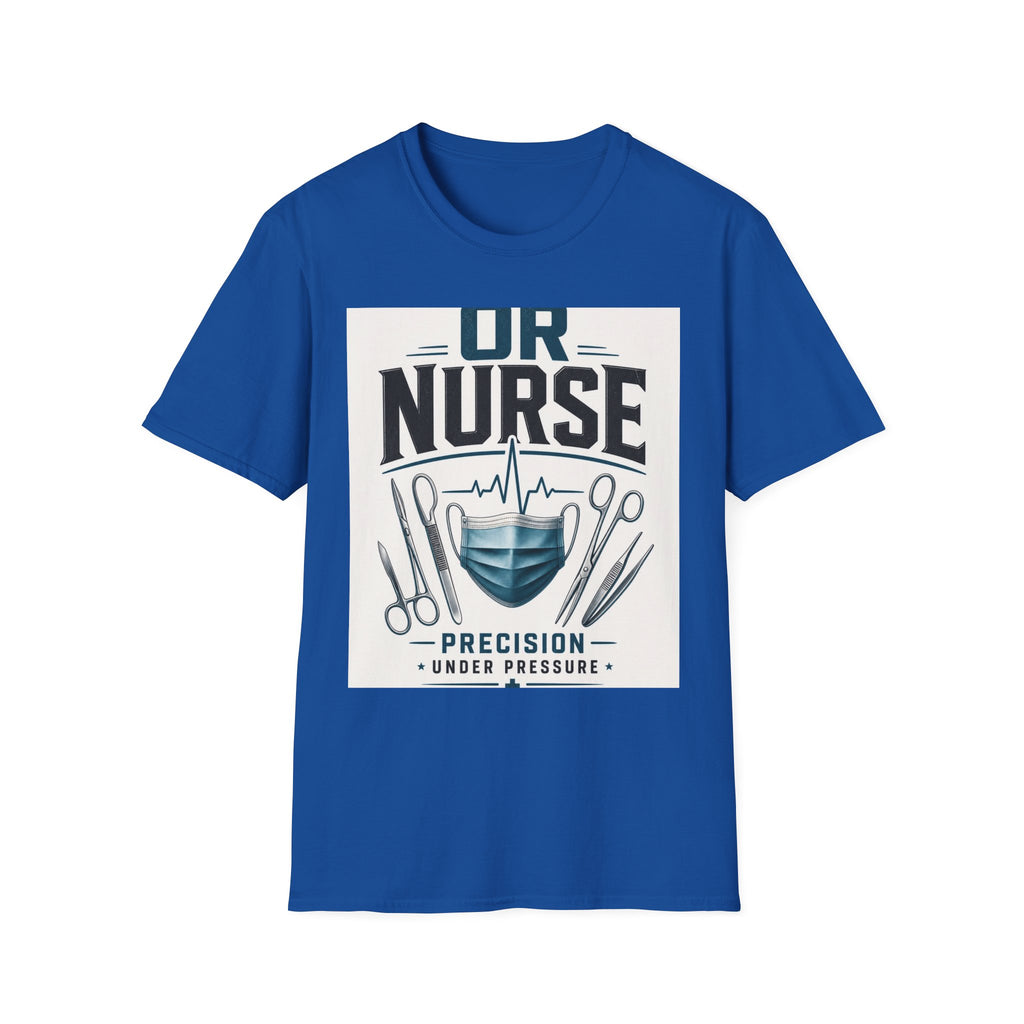 Bold T Shirt Design Featuring Nurse Motto With Instruments