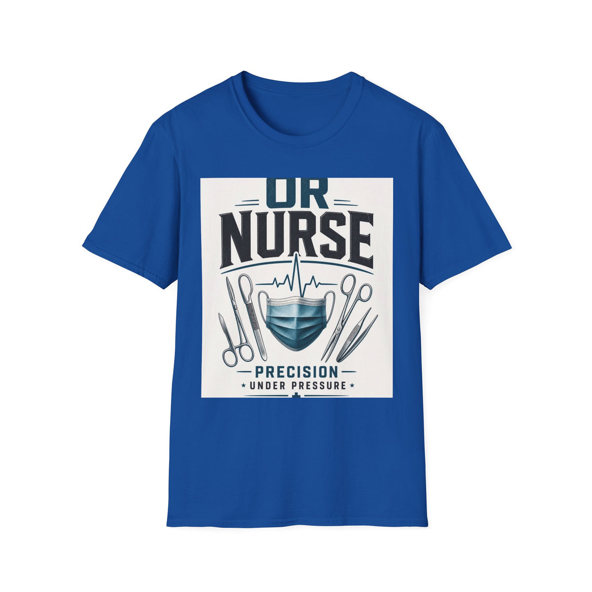 Bold T Shirt Design Featuring Nurse Motto With Instruments