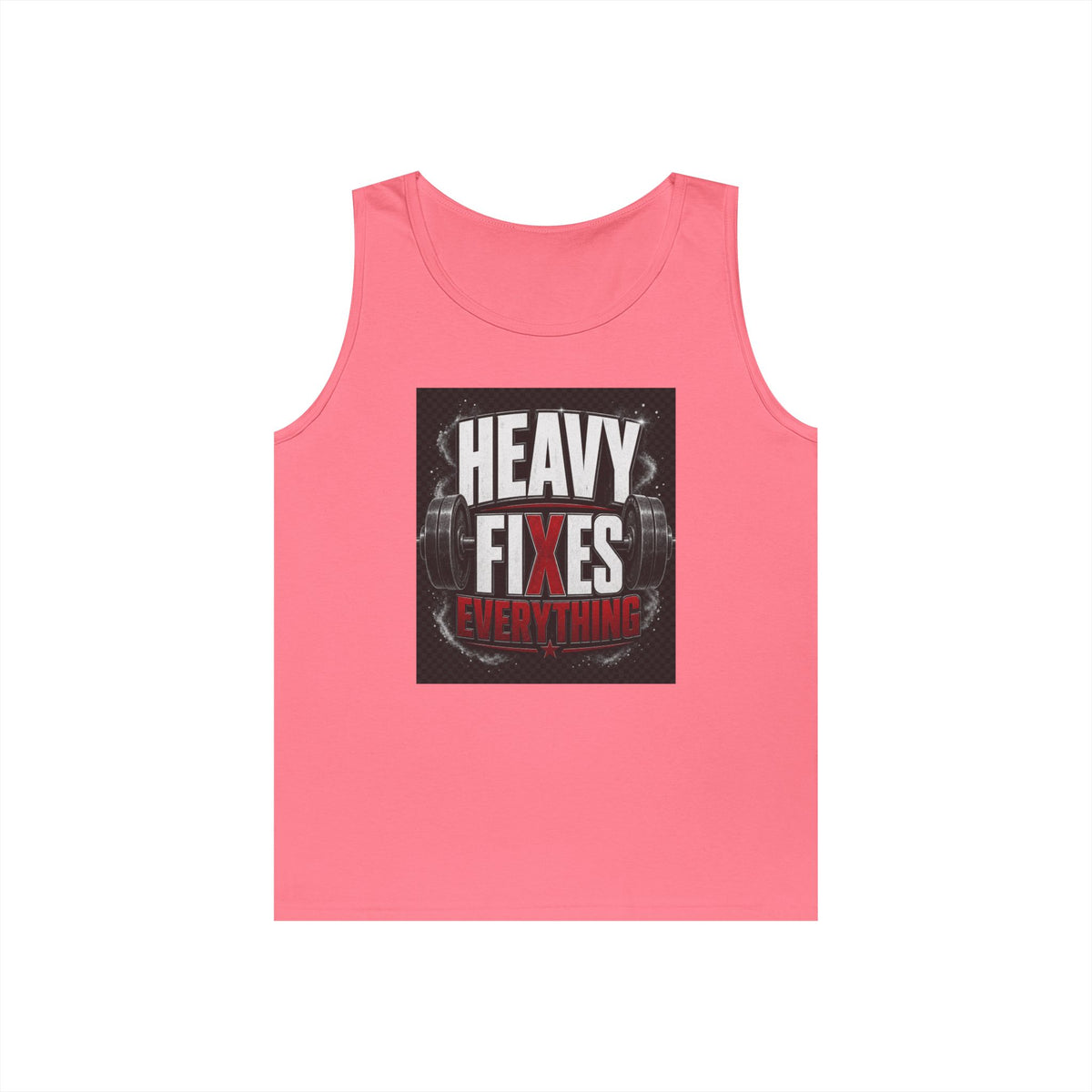 Tank Top — "Heavy Fixes Everything" Gym Workout Tank