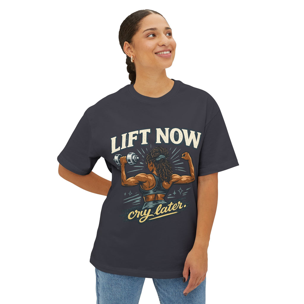 Lift Now Cry Later Tee — Women’s Fitness Graphic T-Shirt