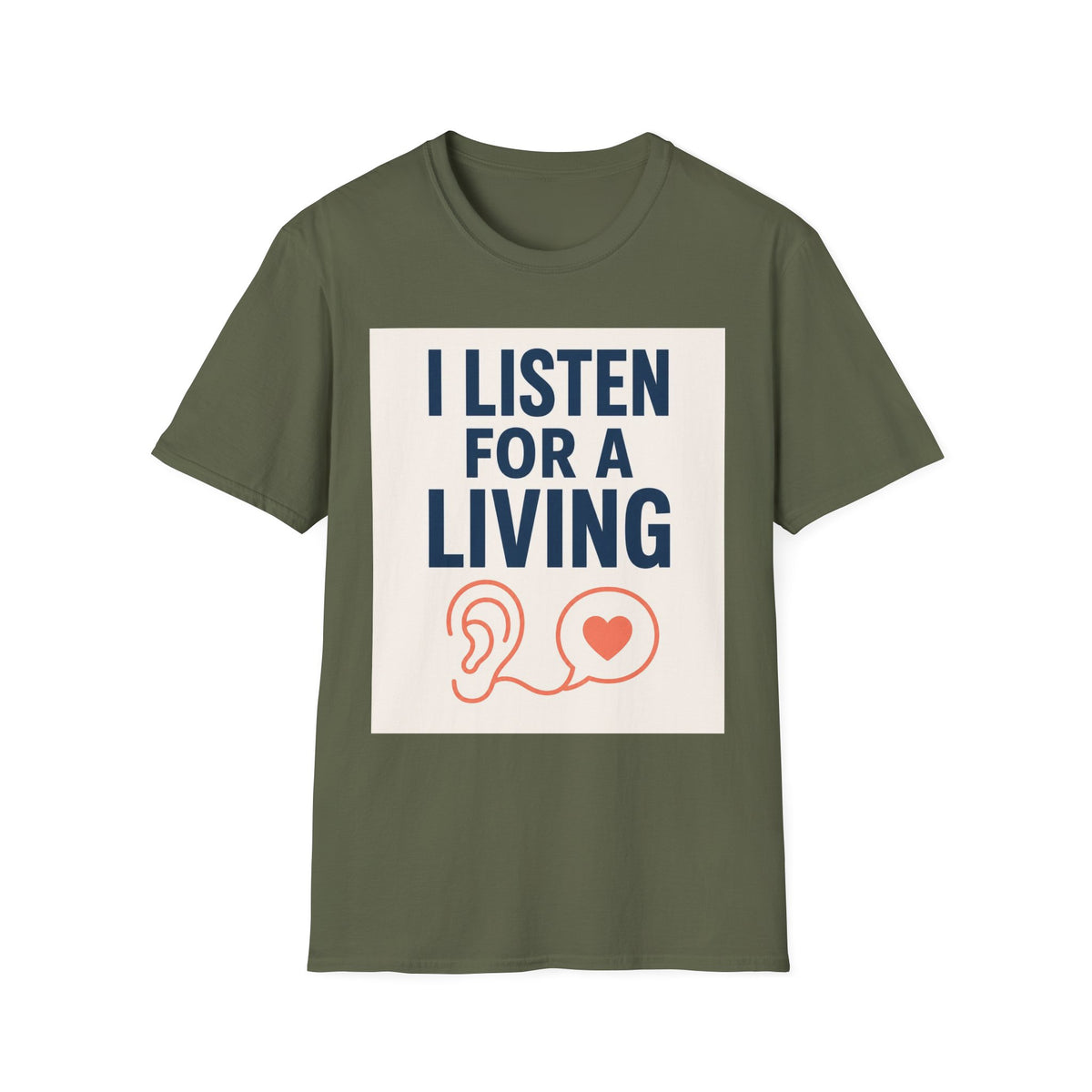 Bold Text And Minimalist Ear Illustration In Modern Design