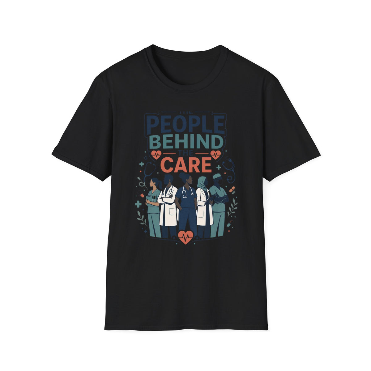 Modern T Shirt Design Celebrating Healthcare Professionals' Dedication