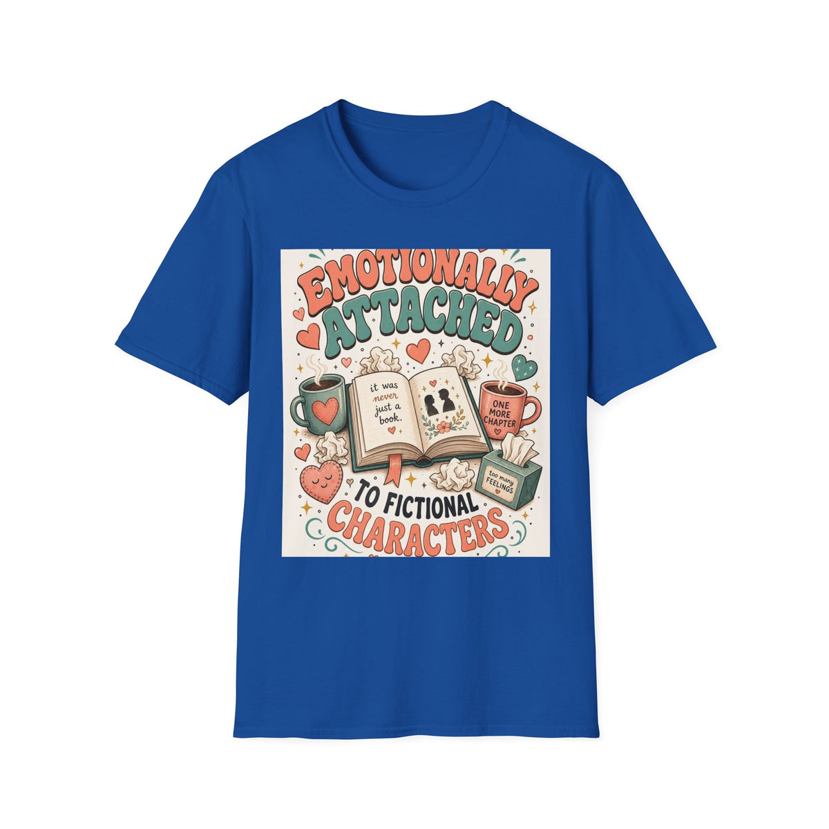 Whimsical T Shirt Design Celebrating Emotional Attachment To Fictional Characters