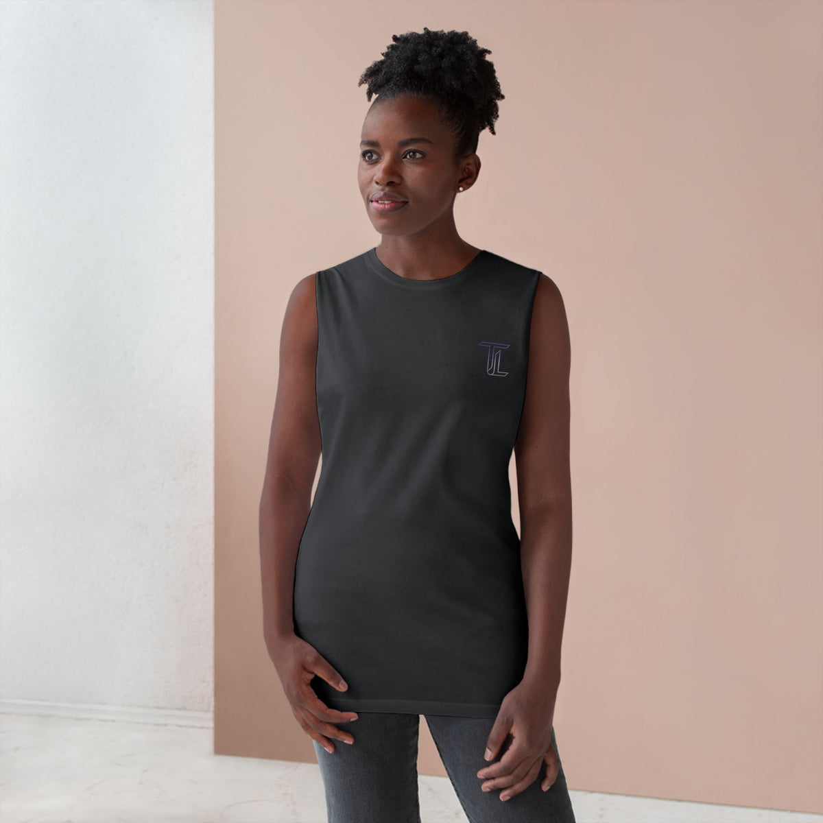 Barnard Embroidered Tank Top — Minimal College-Inspired Athletic Tank