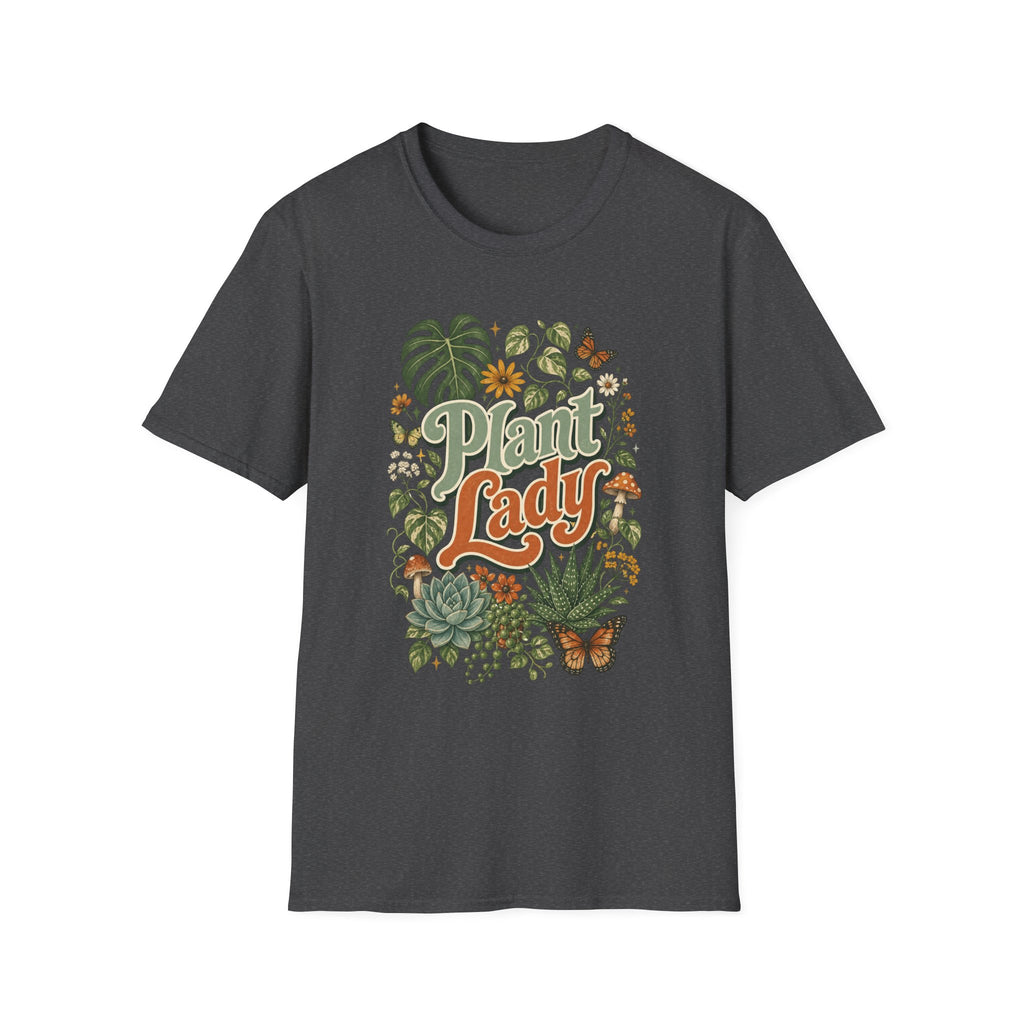 Plant Lady T-Shirt — Vintage Botanical Graphic Tee for Plant Lovers