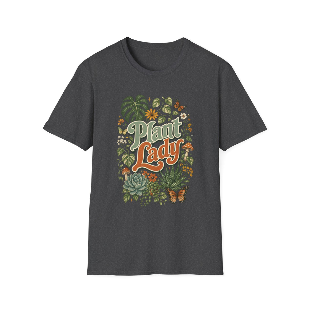 Plant Lady T-Shirt — Vintage Botanical Graphic Tee for Plant Lovers