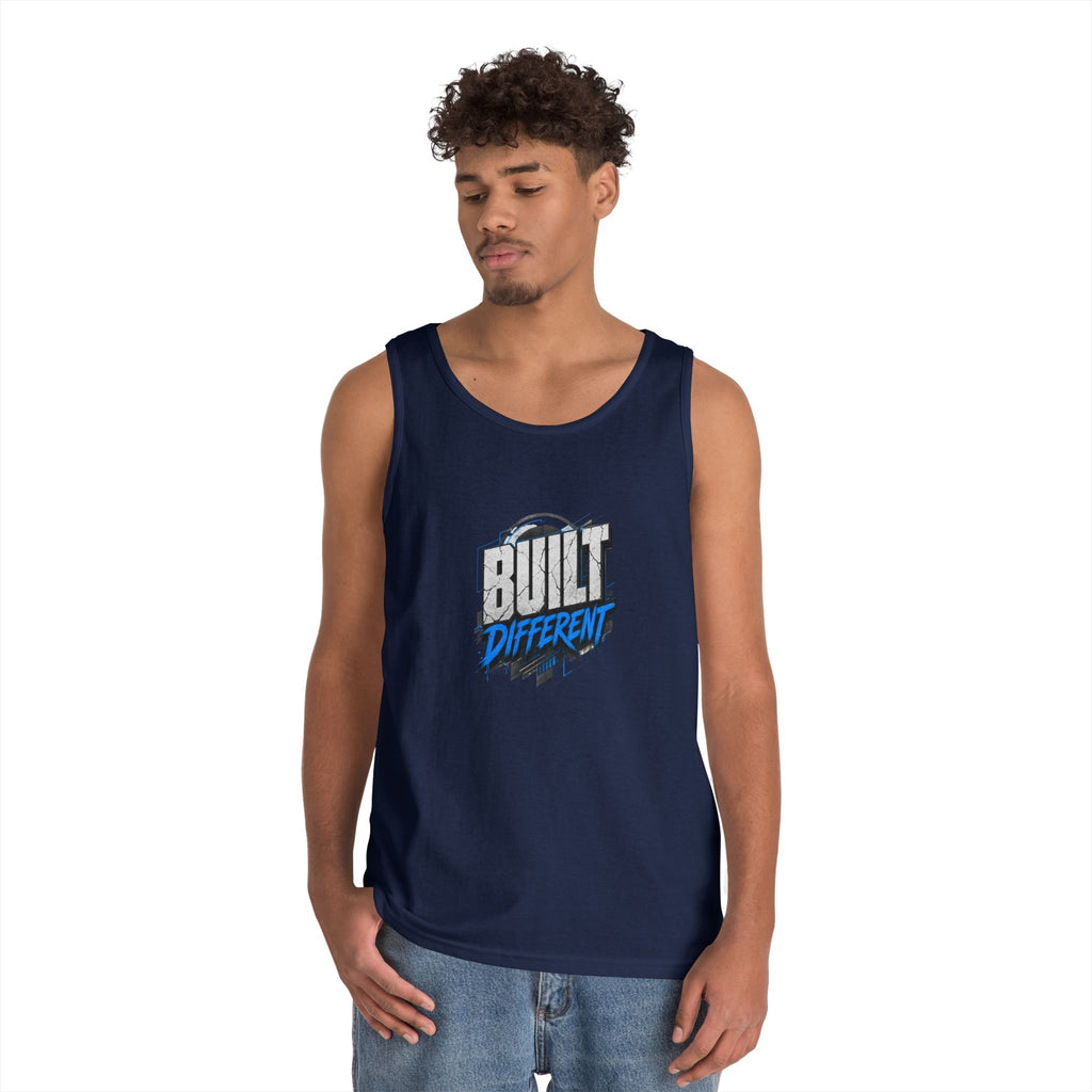 Built Different Tank Top – Graphic Motivational Workout Tee