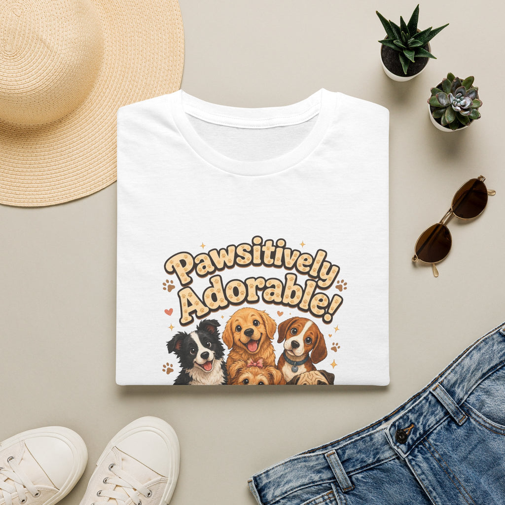 Pawsitively Adorable! Dog Lover T-Shirt — Cute Puppies Graphic Tee