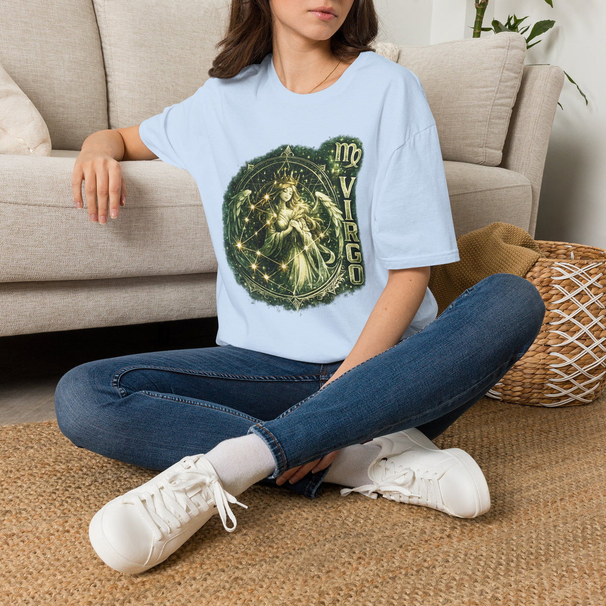 Virgo Zodiac T‑Shirt — Celestial Virgo Constellation Astrology Tee