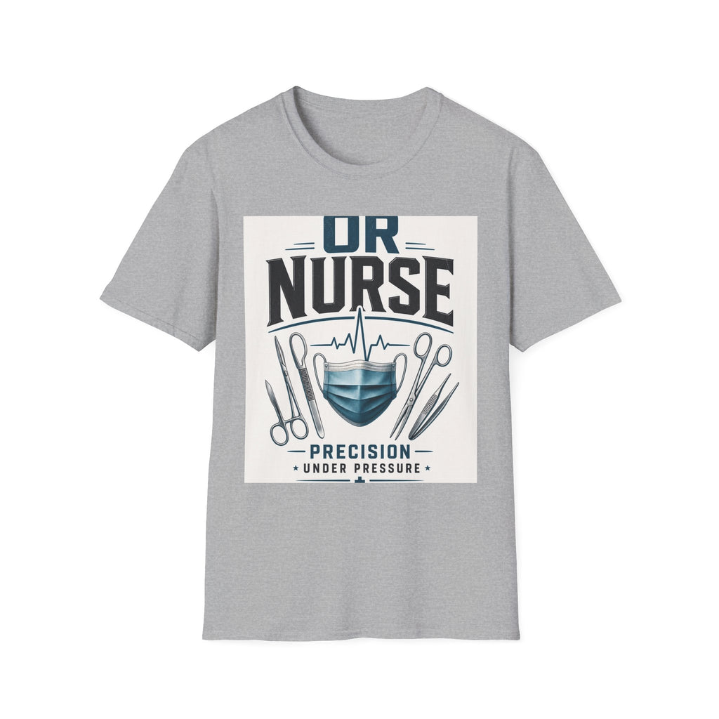 Bold T Shirt Design Featuring Nurse Motto With Instruments