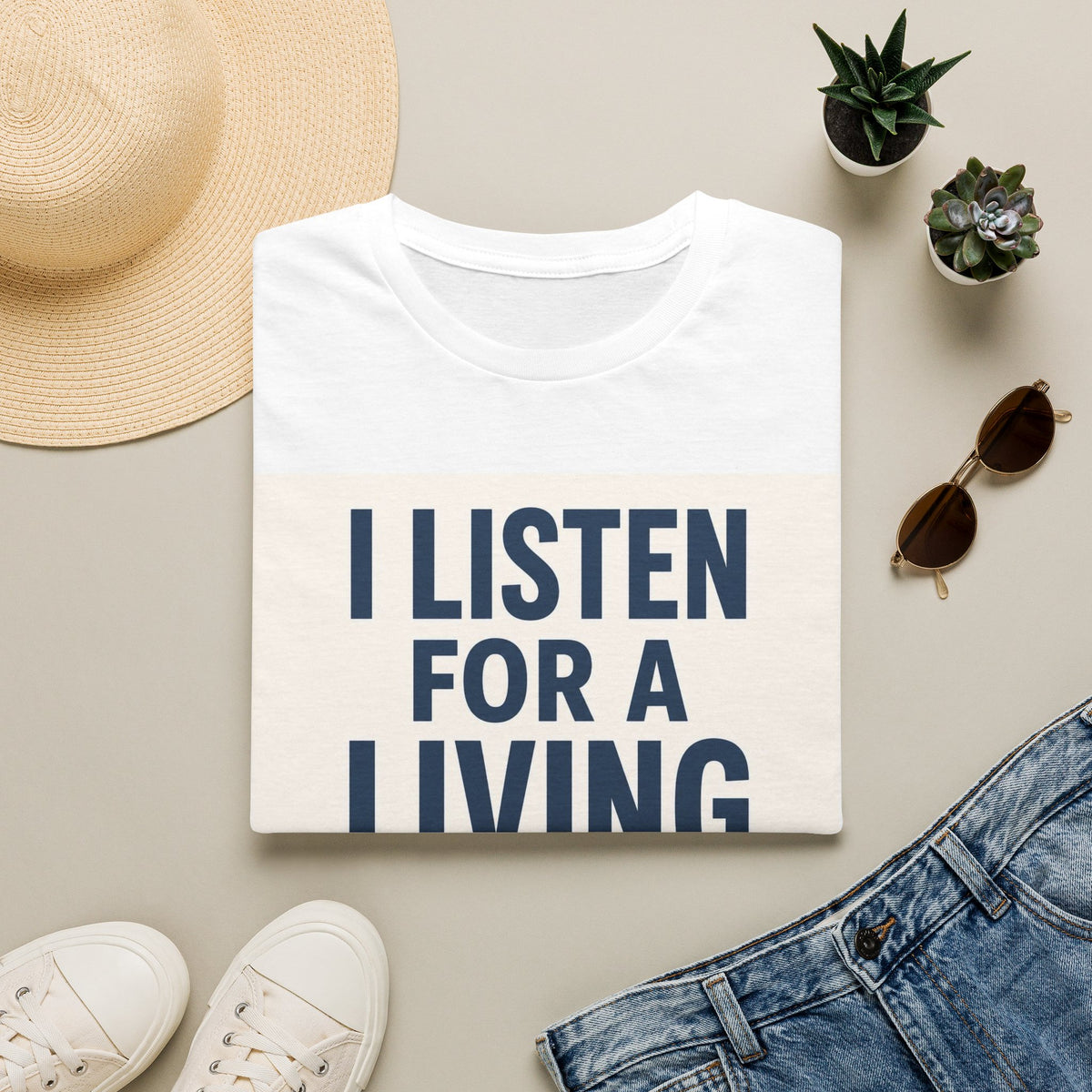 Bold Text And Minimalist Ear Illustration In Modern Design